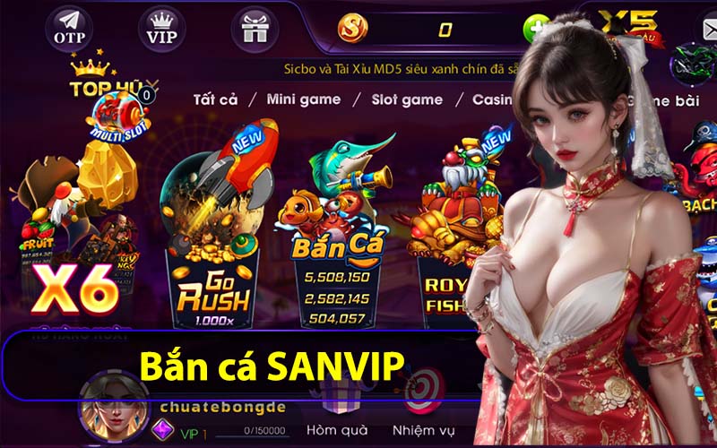 bắn cá sanvip